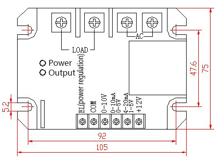 1 Однофазный интеллектуальный модуль регулирования напряжения переменного тока SSR Твердотельное реле