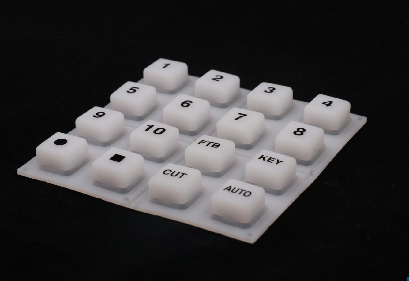 Translucent Silicone Rubber Button Pad 4x4 Keyboard from China